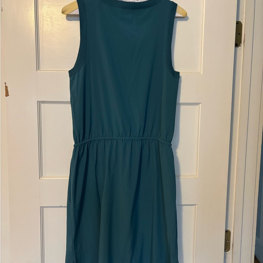 Athleta Teal Sleeveless Dress - Picture 2 of 2